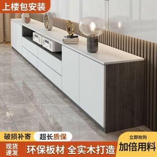 带户抽屉小型定 实地木电视柜1客厅家用落体多格储物柜一地柜新款