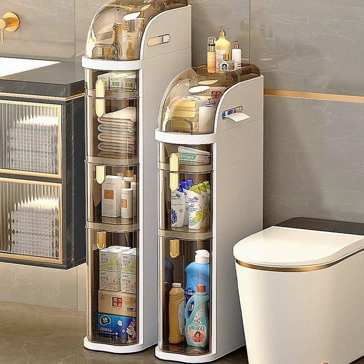 浴室窄尺寸夹缝收纳柜子抽屉式厨房缝隙多层卫生间窄储物柜置物架