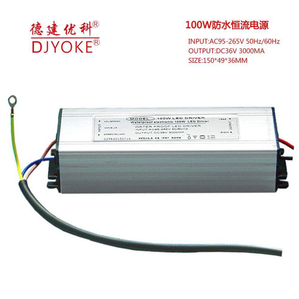 100W防水电源100WLED投光灯电源30-36V/3000MA全电压质保2年