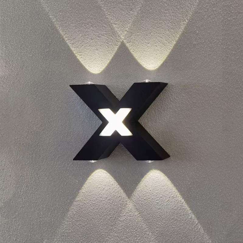 led户外壁灯简约外墙防水创意现代阳台庭院灯室外墙壁灯造型灯X形,纺织面料/辅料/配套,纺织机械配件,淘宝优惠券,粉丝福利购,淘宝优惠卷