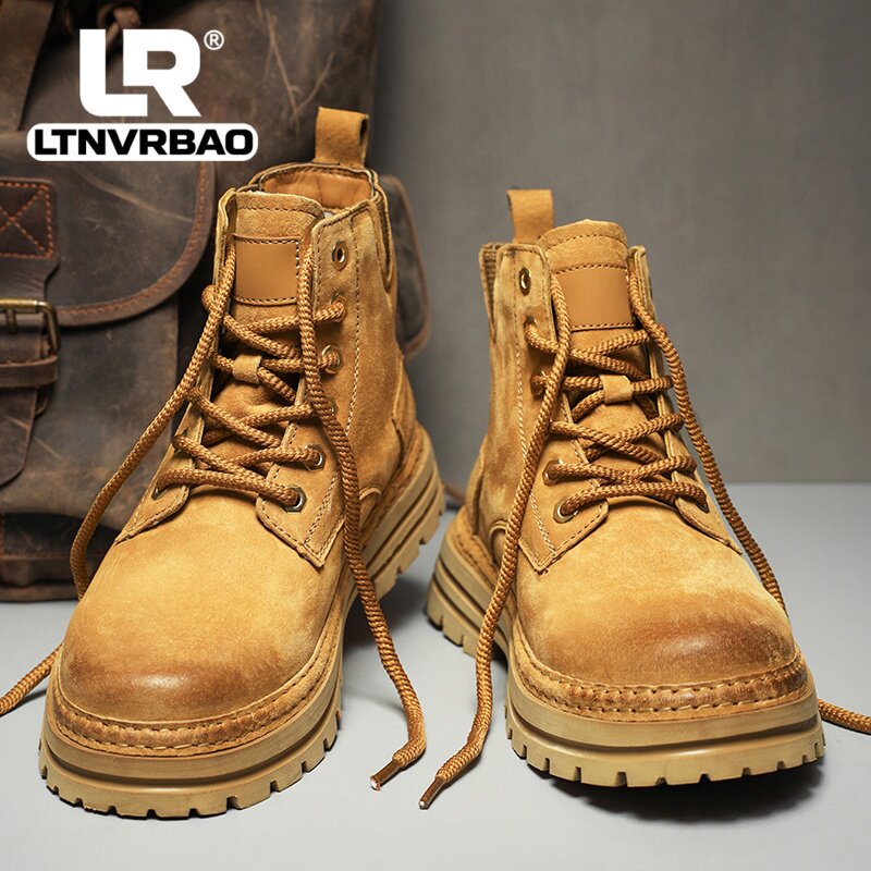 LTNVRBAO马丁靴男新品高帮工装鞋