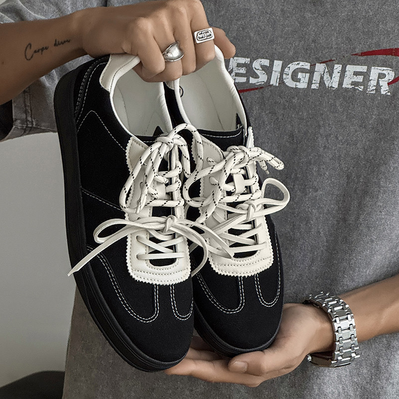 2025超火阿甘鞋男款德训鞋男士休闲运动鞋学生青少年爆款黑色男鞋