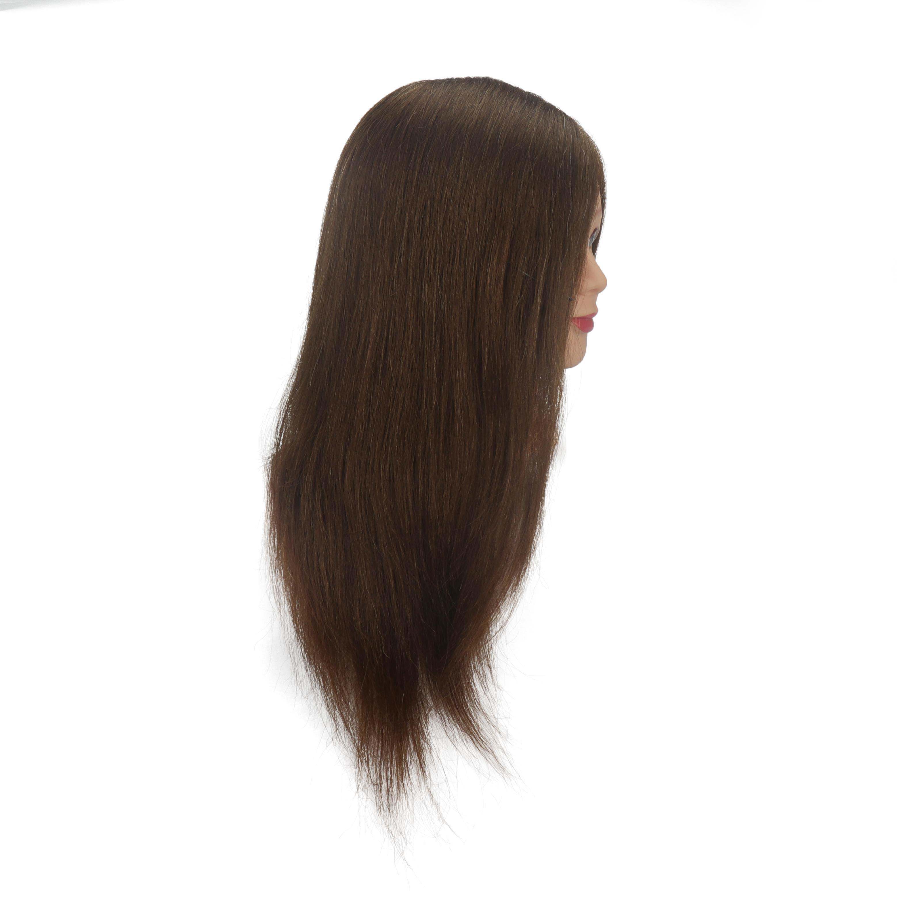 发廊全真发头模学徒理发公仔头假人头模特头剪发假头模100%真人发