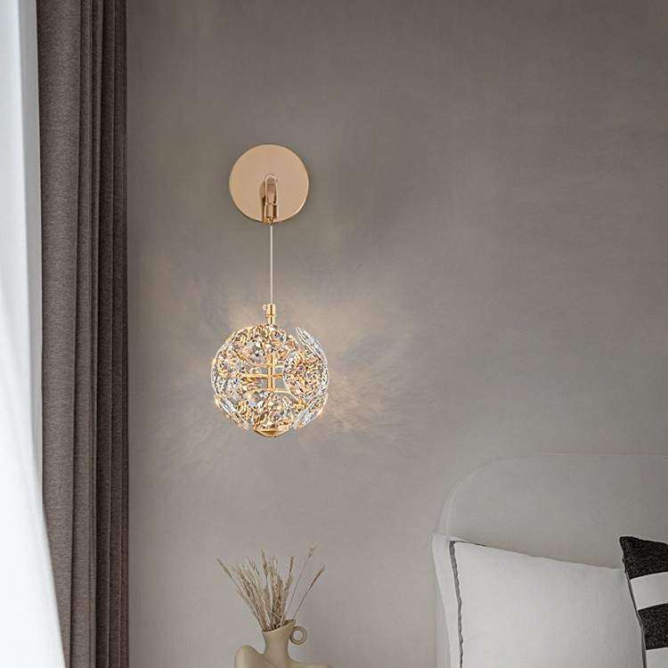 轻奢LED蒲公英壁灯 床头灯卧室2023网红创意客厅背景壁灯可调