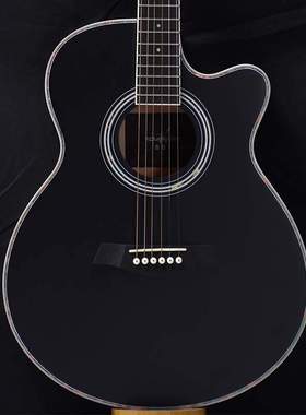 40寸哑光全椴木EQ电箱款民谣木吉他初学者入门练习琴厂家销售