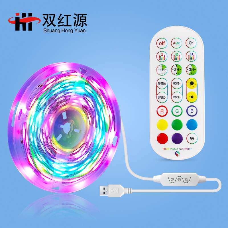 新品 LED幻彩灯带套装2.4G 蓝牙APP跑马音乐流水电视背景灯控制器