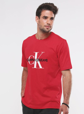 Calvin Klein 凯文克莱 CK 短袖T恤男士夏款休闲圆领上衣打底衫