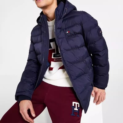 TOMMY HILFIGER汤米秋冬季 男士 休闲舒适保暖棉服 连帽棉衣