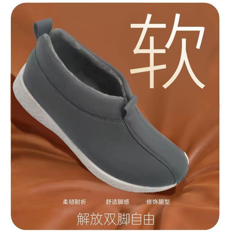 速发益尘僧鞋冬季保暖僧人鞋纯手工厚底防滑和尚棉鞋加绒禅修鞋二