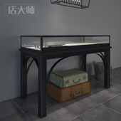 多功能珠宝展示柜黄金银首饰玻z璃柜子珠宝展示柜台铁艺饰品玉器