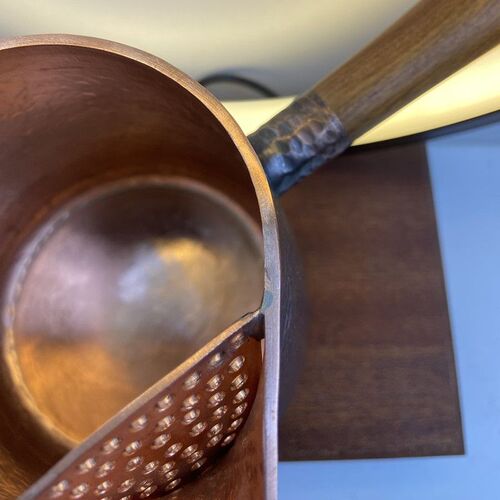 新款纯紫铜手工大号带过滤u公道杯分茶器大容量复古煮罐罐茶罐茶