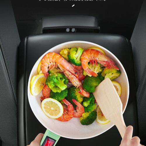 瑞米尔车载电炒锅大货车家用不B粘易清洁多功能电煮锅车家两用