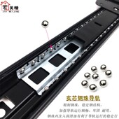 折叠合页滑轨隐藏x电视柜导轨45宽推拉上下翻平移门 三节翻版 包邮