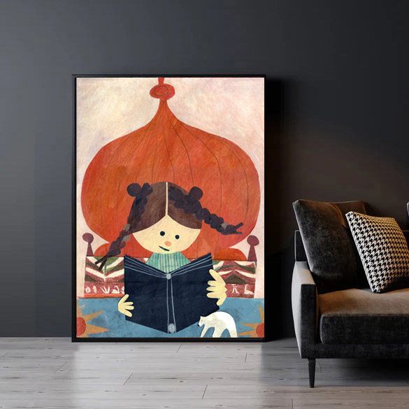 装饰画有框e画挂画墙壁复古怀旧图书馆书店读书书店儿童青少年学,家居饰品,现代装饰画,淘宝优惠券,粉丝福利购,淘宝优惠卷