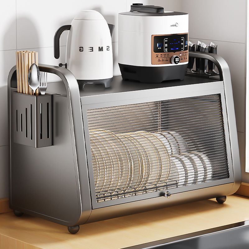 碗碟收纳架厨房置物m架家用放碗架碗盘沥水架碗柜多功能碗筷收纳