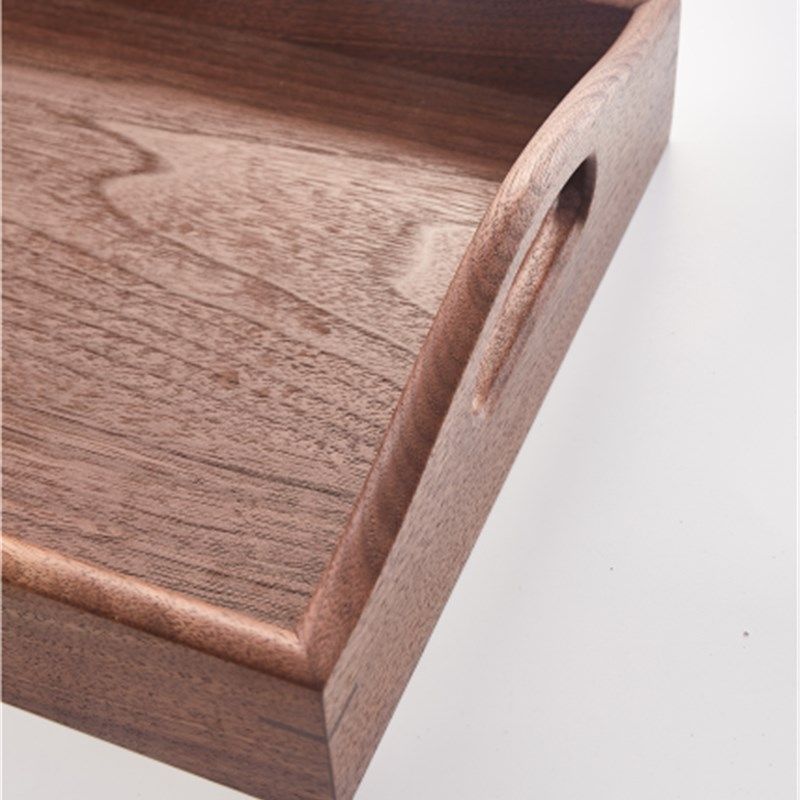 黑胡桃木托盘双耳提手r木质茶盘茶具收纳盘日式家用茶台咖啡托盘,家居饰品,香薰托盘,淘宝优惠券,粉丝福利购,淘宝优惠卷