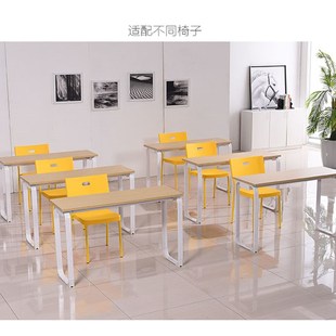 课桌椅培训桌小i学生课桌辅导班双人学习桌培训机构桌椅辅导桌双