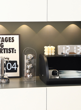 奶油风玄b关装饰品钥匙口罩收纳箱储物盒箱进门客厅家居电视柜摆