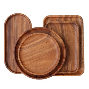 相思木托盘木头餐盘inss风寿司披萨牛排木盘蛋糕面包下午茶水果盘