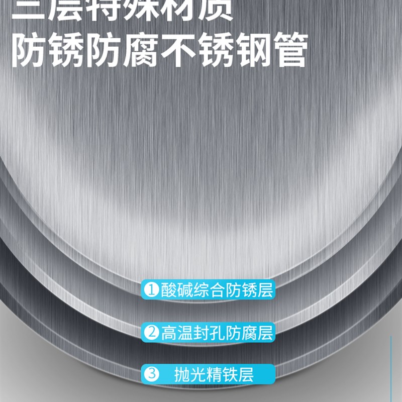 伸缩杆免打孔安装晾衣架浴帘v杆阳台卧室窗帘杆门帘挂杆衣柜撑杆