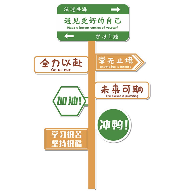高三班级布置神器初中考小学生励志标F语文化建设教室墙面装饰墙