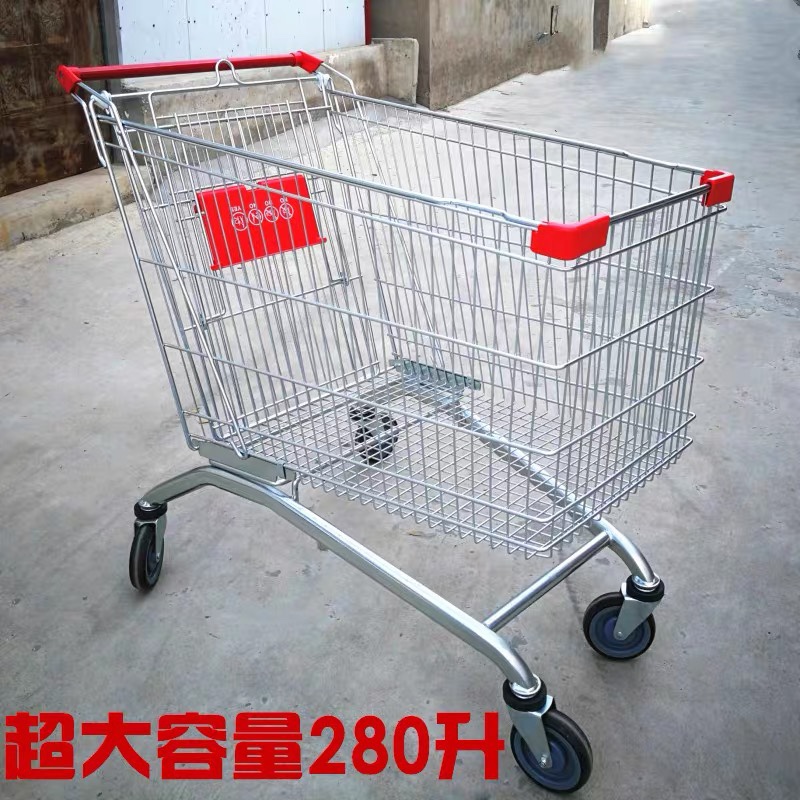 超市购物b车手推车小推车家用商场手推车仓库理货车大推车买菜车