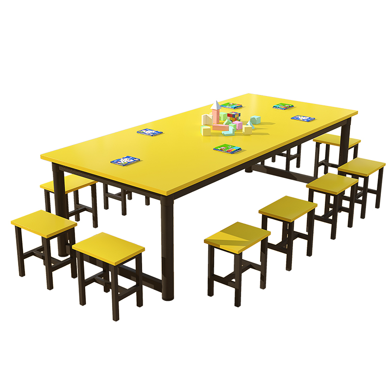 幼儿园培训班课j桌椅美术桌绘画桌中小学生辅导班画画桌儿童学习