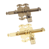 中式 复古庭院花园木门 仿古大d门插销门扣栓门闩纯铜门栓锁扣老式