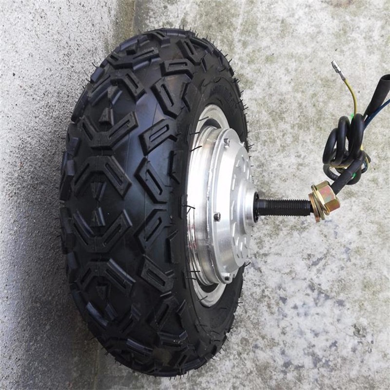改装车36V 48V 500W无刷无齿电机13寸F轮毂电机 13X5.00-6庆大轮