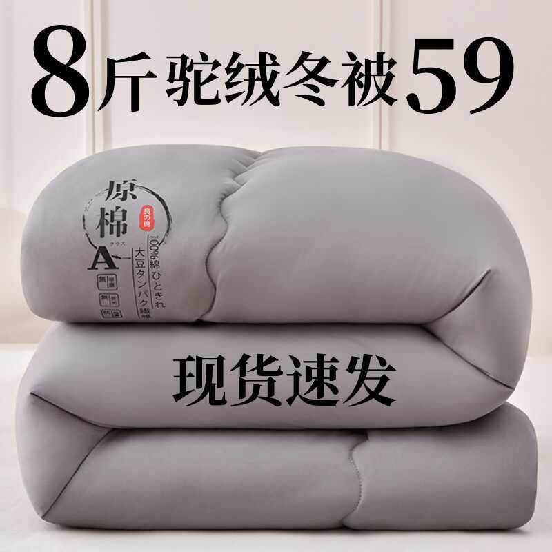 驼毛被子加厚保暖冬被单人学生宿舍驼绒被芯双人春秋被空调被褥子,床上用品,化纤被,淘宝优惠券,粉丝福利购,淘宝优惠卷