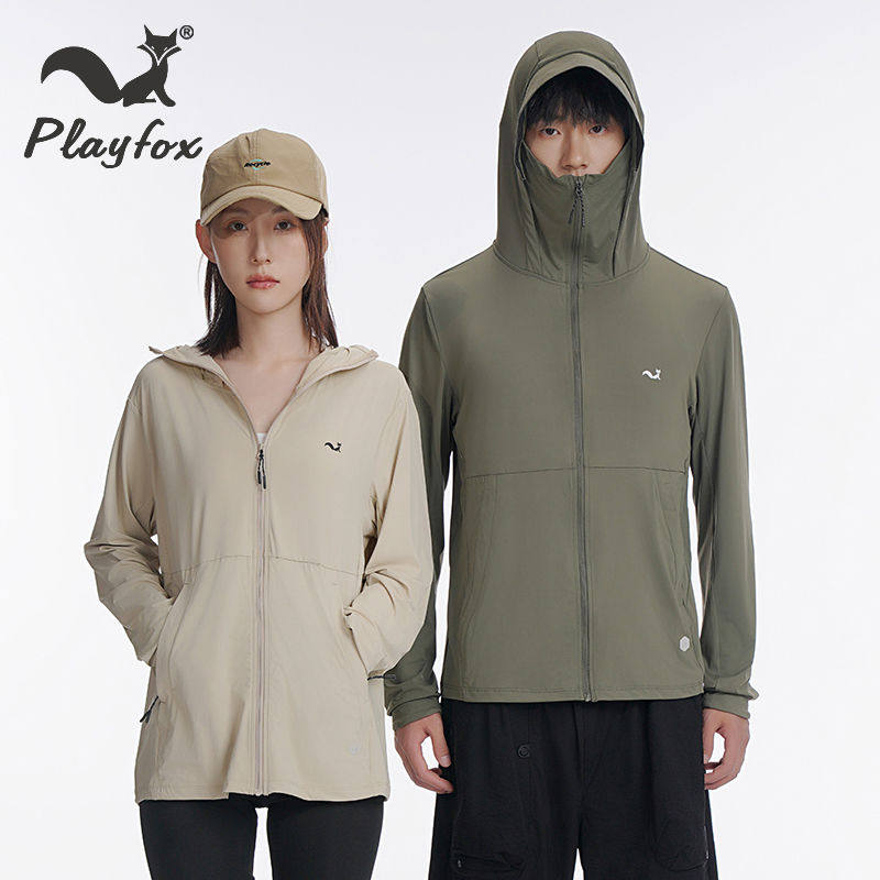 PLAYFOX2024夏季新款外套休闲透气春夏连帽运动防晒衣—F042MJ031