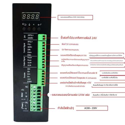 86/110/130三相闭环步进电机套装220V大扭矩16NM35NM50NM数显驱动