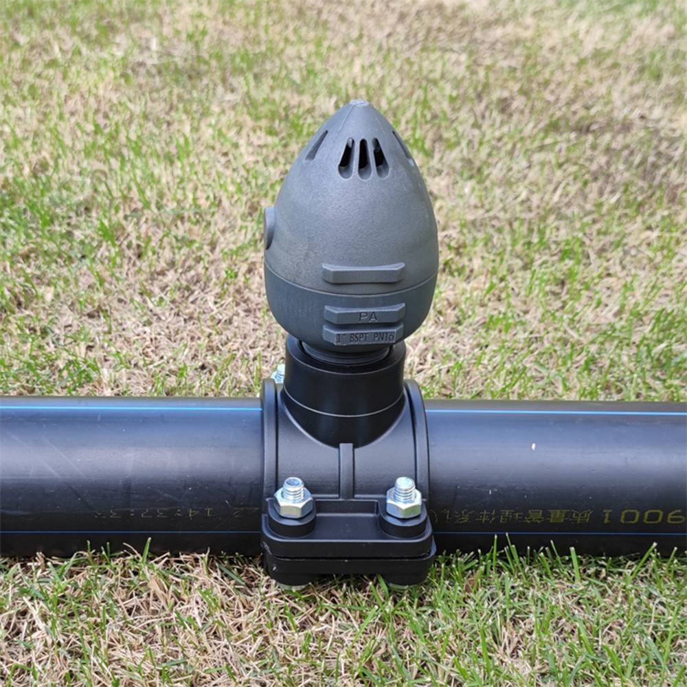 6分1寸快速式进排气阀 自动空气真空破坏阀农业灌溉排气阀灰色