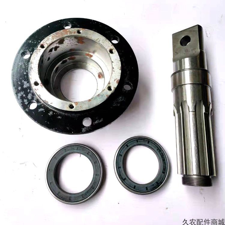 龙舟旋耕机配件侧传动链轮连接轴长度265MM轴承座6212打田机轴座