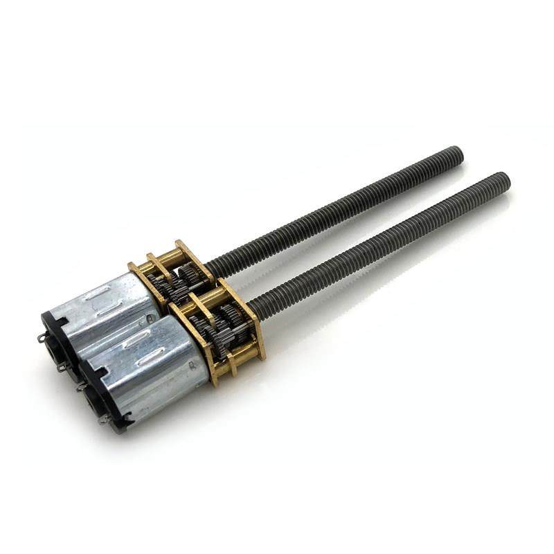 GA12-N20减速小马达低速减速电机 3V6V12V微型齿轮电机M4加长螺杆