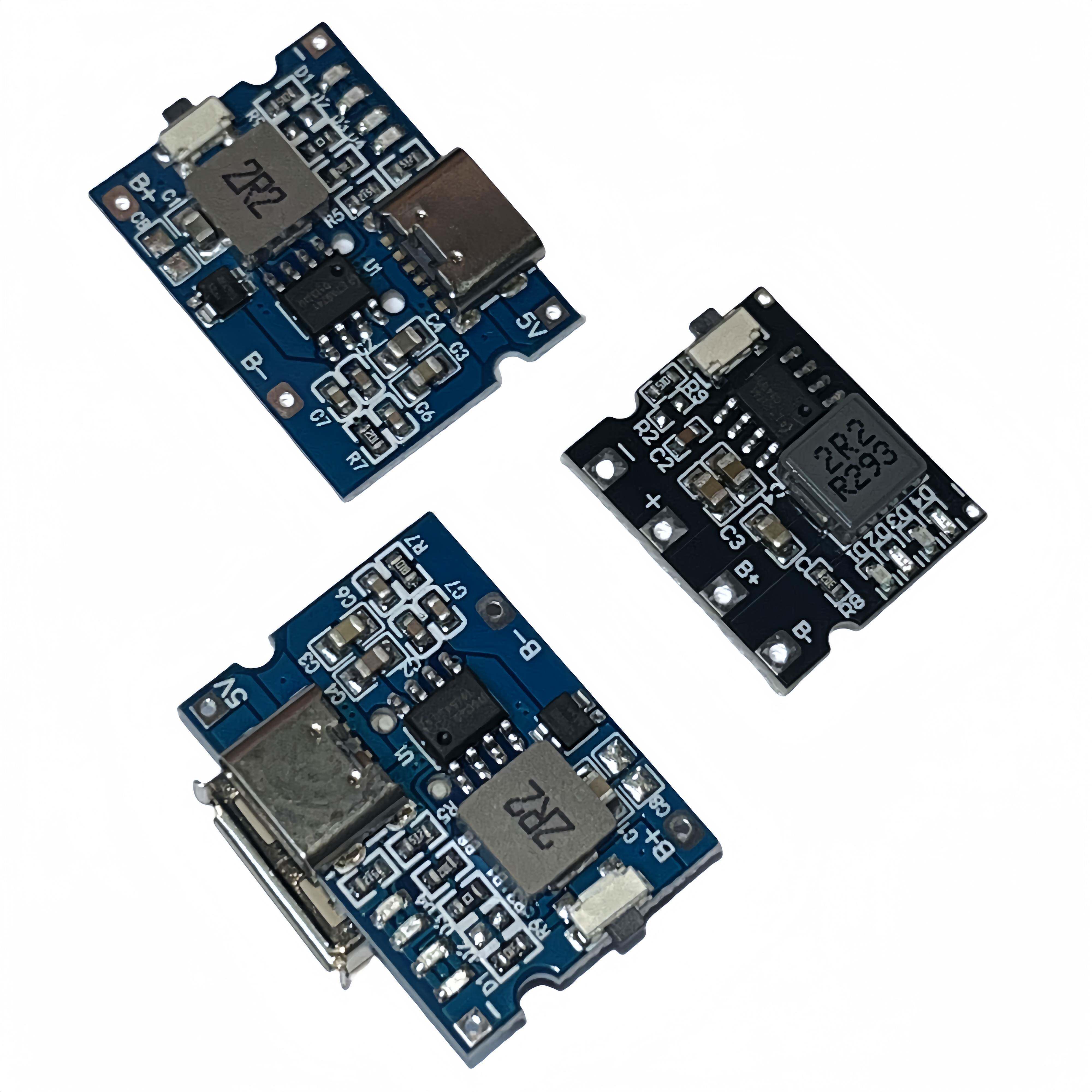 5V2A/2.4A冲放电锂电充电模块电源 type-c口可输入输出 输出常开