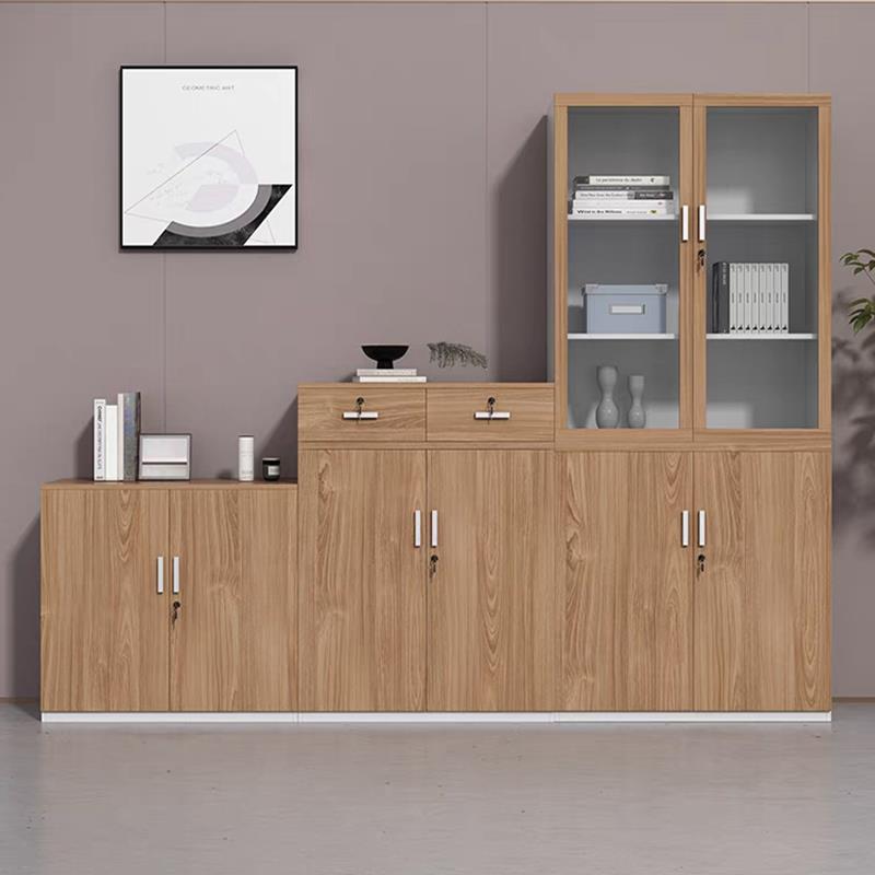 需定制办公室文件柜矮柜储物柜木质隔断文件柜子带锁档案资料文件