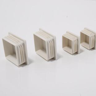 白色不锈钢方管堵头25X30X40X50内塞管塞盖帽封口封头盖塑料脚垫