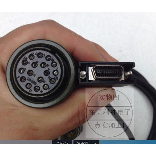 山洋伺服电机编码器线 连接器插头信号 三洋驱动器RS1A05AA反馈线