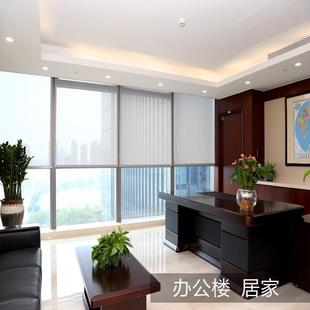 遮光 上海定制办公室卷帘百叶窗帘打印公司logo广告图案电动手拉式