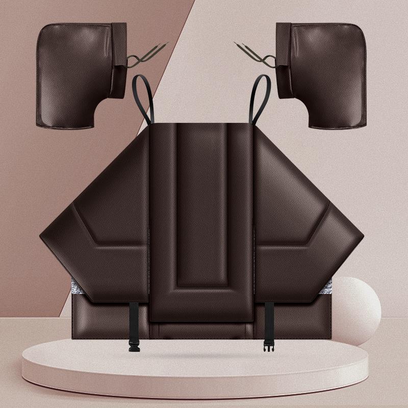 电动车挡风被冬季分体加绒加厚加大电瓶摩托电车防风罩秋防寒保暖