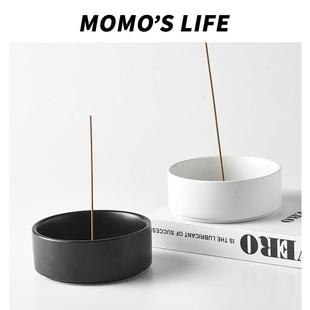 线香底座檀香沉香座茶桌创意香薰炉香炉陶瓷家用室内卧室线香插