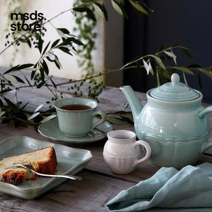 NOVA复古花瓣咖啡杯盘碗陶瓷沙拉汤碗早餐甜品盘家用 葡萄牙COSTA
