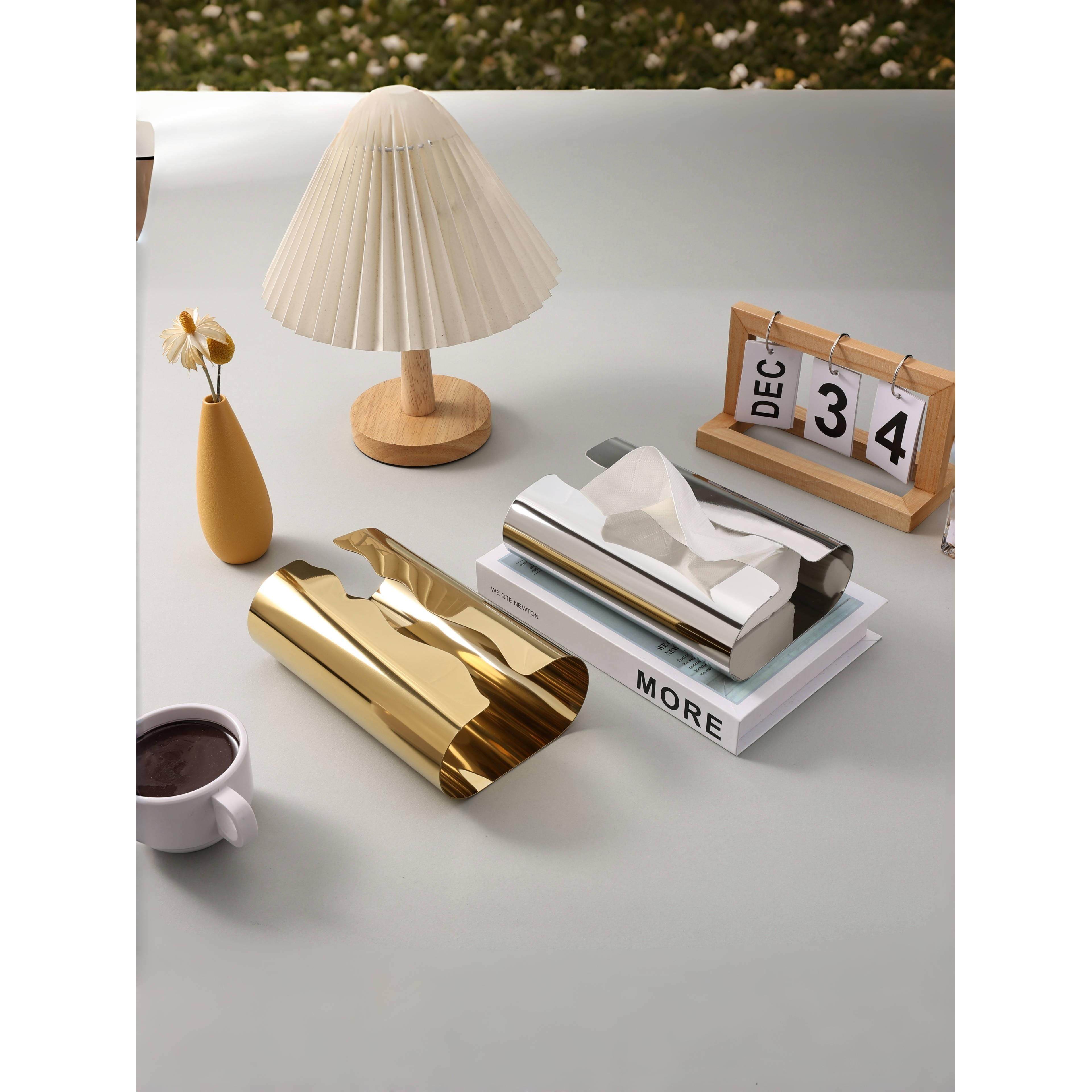 曲形不锈钢纸巾盒金属轻奢风客厅创意抽纸酒店卫生间收纳装饰摆件,家居饰品,装饰纸巾盒,淘宝优惠券,粉丝福利购,淘宝优惠卷