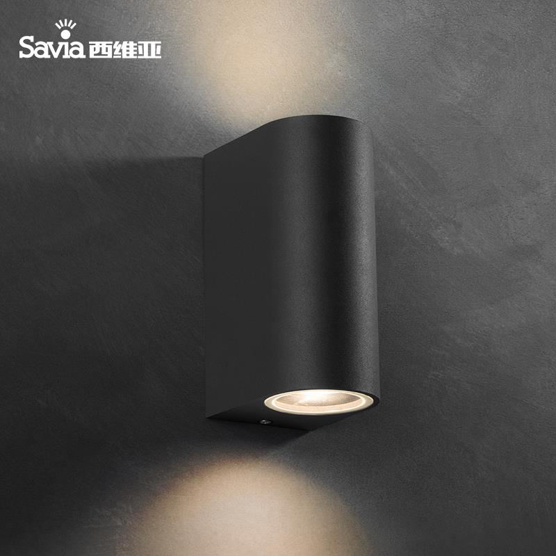 西维亚户外壁灯防水庭院灯别墅楼梯过道外墙灯现代简约室外灯壁灯