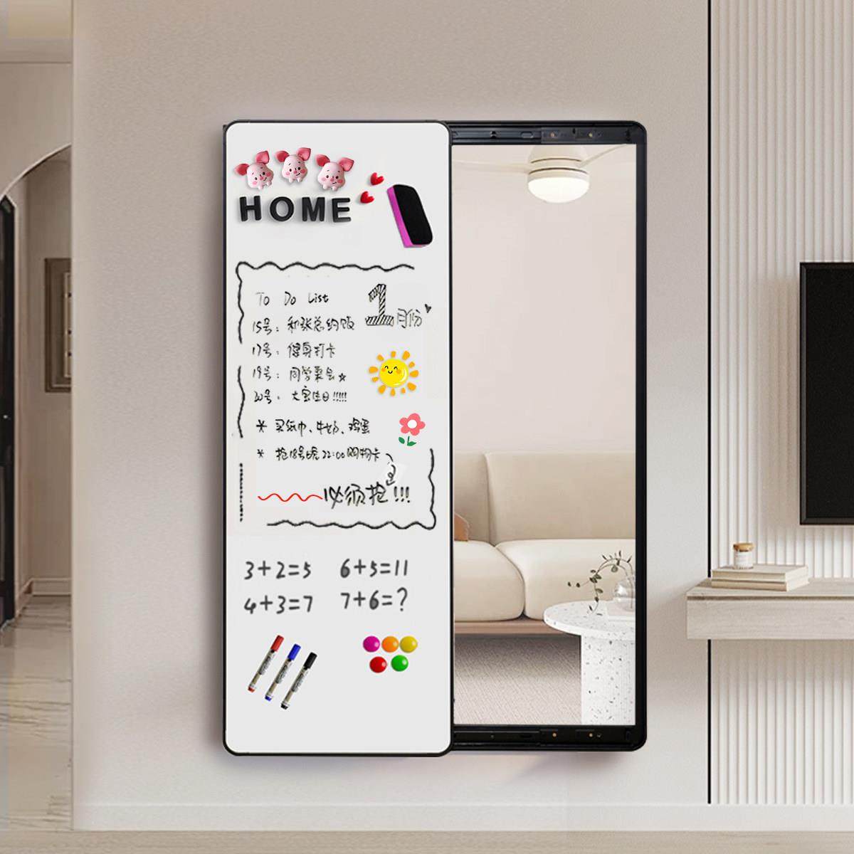 圆角磁吸写字板穿衣镜隐藏式全身镜隐形试衣镜家用壁挂可关闭镜子,住宅家具,穿衣镜,淘宝优惠券,粉丝福利购,淘宝优惠卷