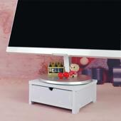 台式 电脑萤幕增高架盒办公室桌面收纳迷你小尺寸单双层屏幕垫高