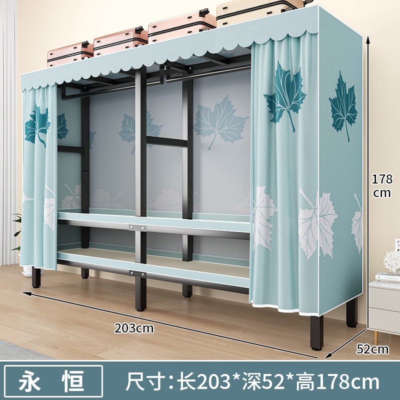 zg衣柜新款2025爆款卧室家用房用免安装布衣柜折叠钢架收纳衣