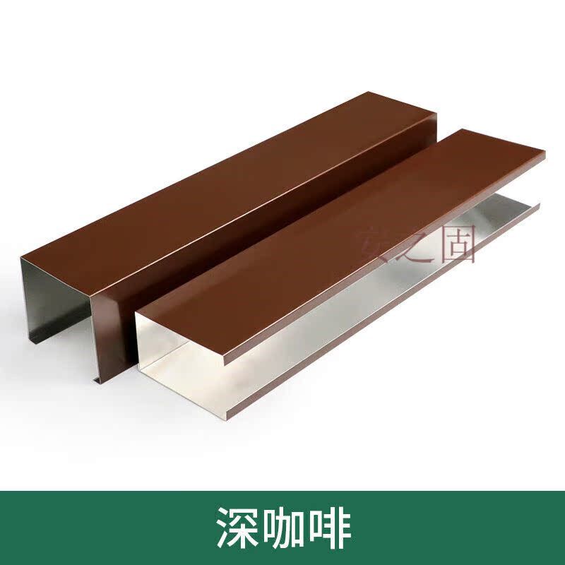 现货速发木纹铝方通悬吊式天花板方管铁方通U型槽铝挤型材料天花