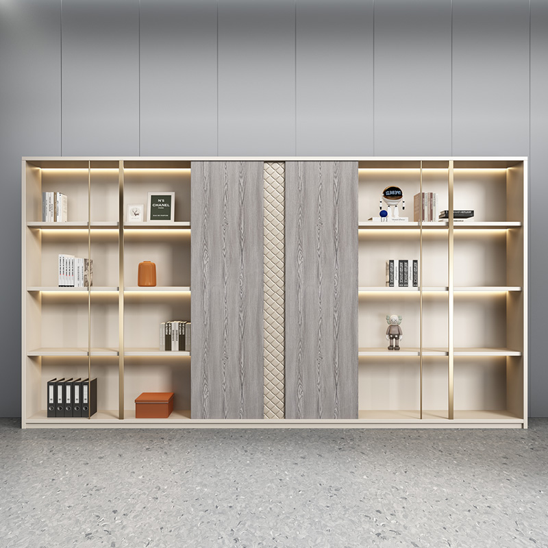 速发老柜办公室轻奢子质档案资料文件板储藏书柜木经理室背景柜